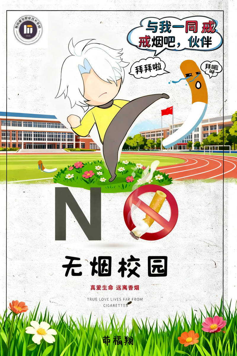 信息工程学院开展“无烟校园”海报设计大赛