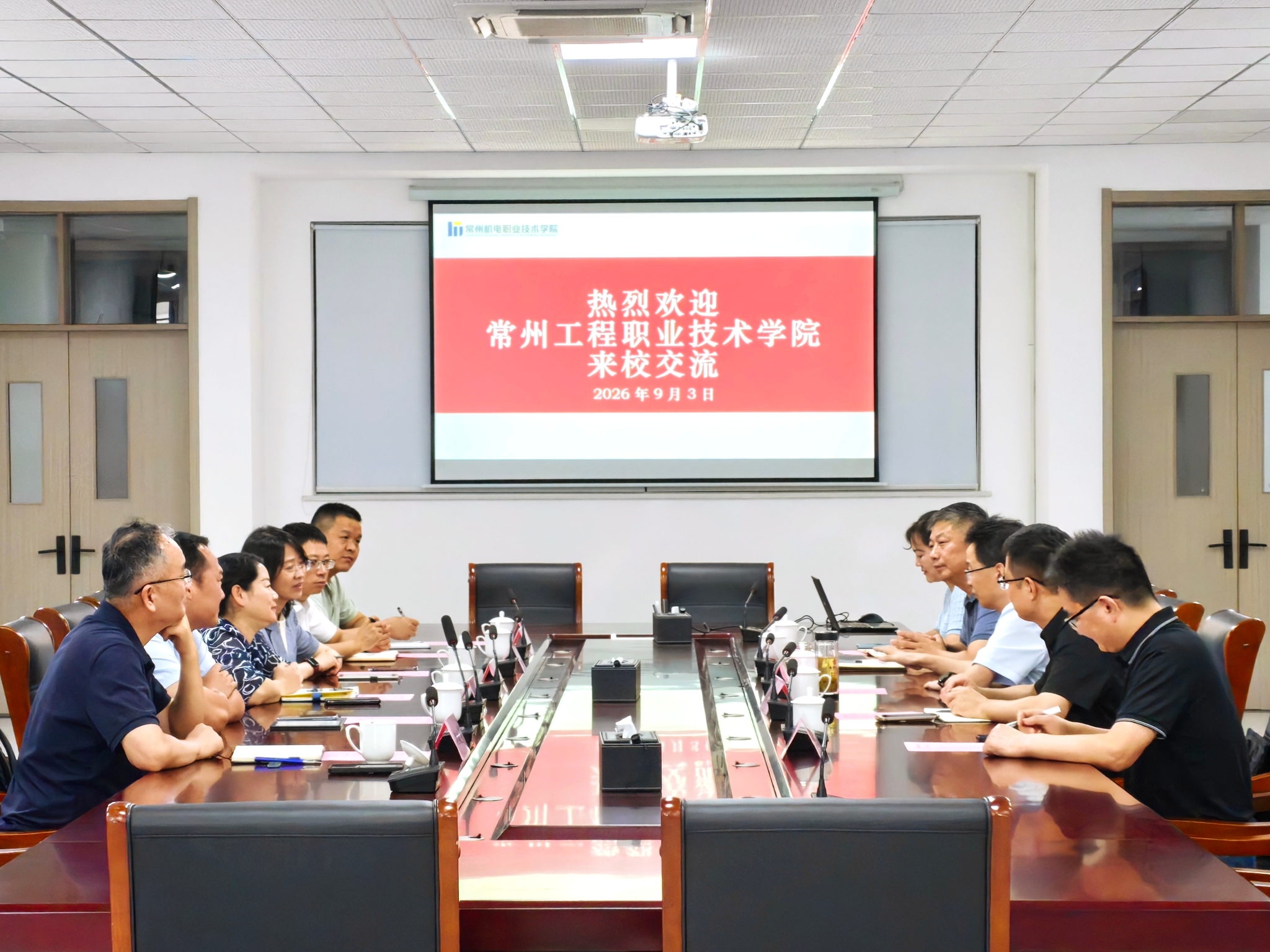 常州工程职业技术学院来我校溧阳基地访问交流